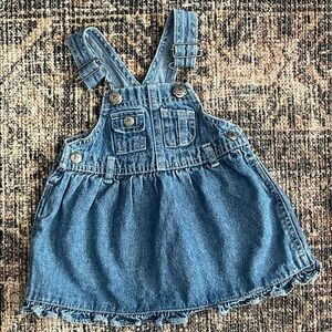 Arizona Jean Company Blue Denim Overall Dress